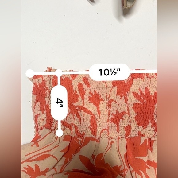 Patrizia Pepe Smocked  Strapless  Silk Floral Maxi Dress 4 - Picture 13 of 15